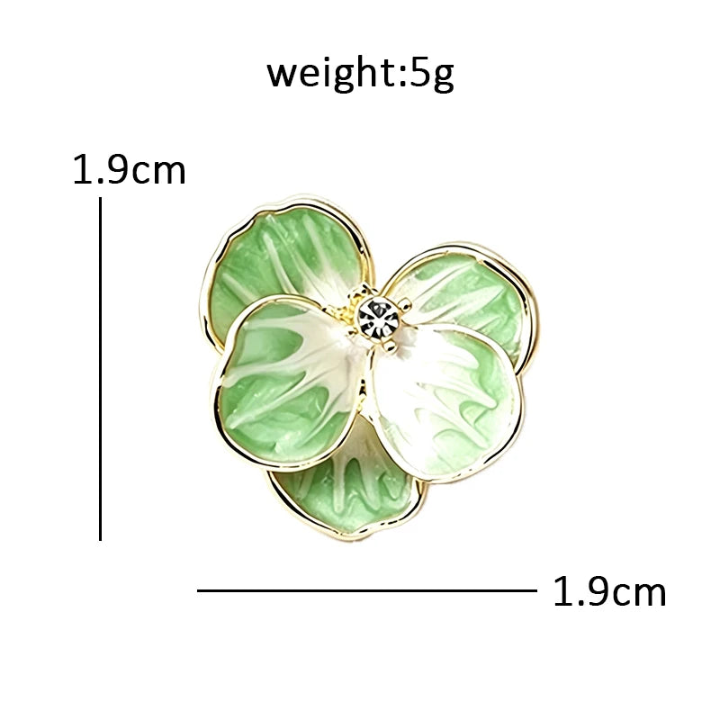 Softly Shaded Pansy Collar Brooch