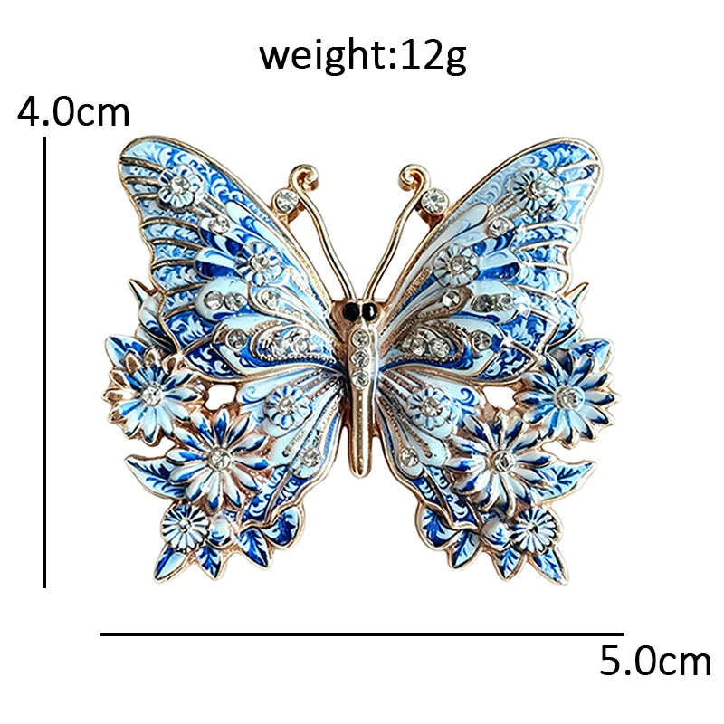 Patterned Garden Insect Motif Brooch