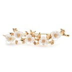Pearl-Look Flower Garland Brooch