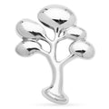 Polished Branching Tree Brooch — Silver