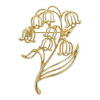 Openwork Lily of the Valley Brooch original white background product photo