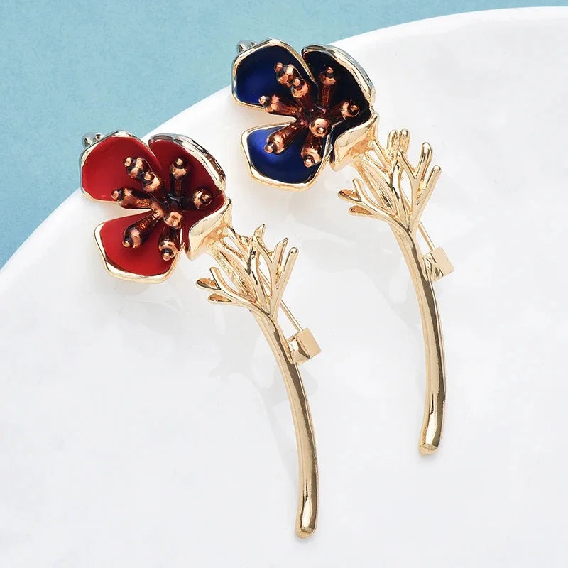Decorative Bird and Botanical Statement Brooch