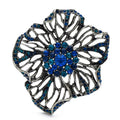 Large Openwork Flower with Rhinestone Center Brooch original variant product photo