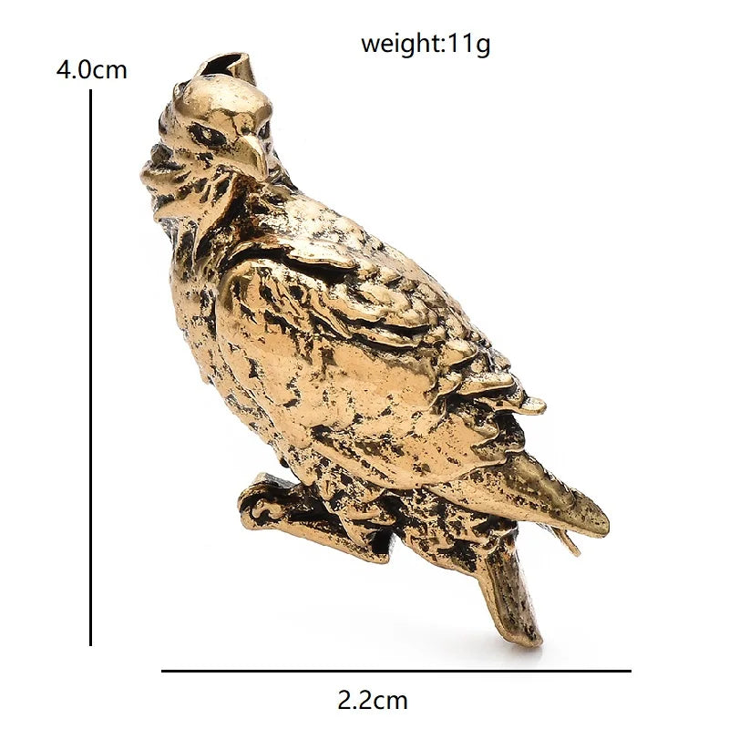 Crested Bird with Textured Feathers Brooch dimensions and weight