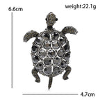 Jeweled Sea Turtle Brooch — dimensions