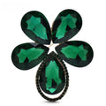 Large Five-Petal Faceted Flower Brooch original variant product photo