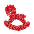 Jeweled Rocking Horse Brooch original white background product photo