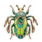 Ornate Patterned Scarab Beetle Brooch original white background variant photo