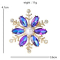Jeweled Floral and Clover Motif Brooch