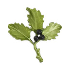Nightshade Leaves and Berries Brooch original white background product photo