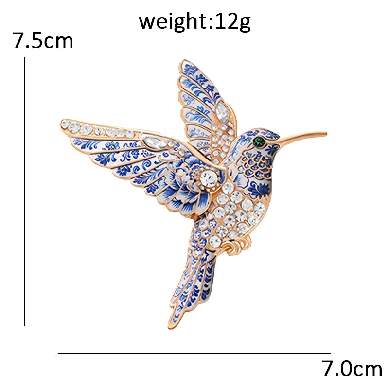 Floral Woodland Creature Motif Brooch