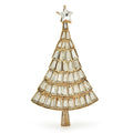 Tiered Crystal-Look Christmas Tree Brooch
