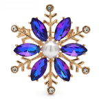 Faceted Snowflake with Pearl-Look Center Brooch original variant product photo