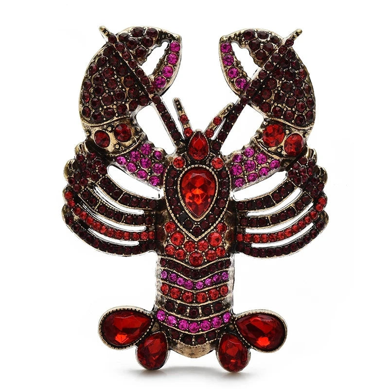 Large Jeweled Lobster with Patterned Claws Brooch original variant product photo