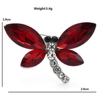 Faceted Wing Dragonfly Brooch — dimensions