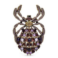 Oversized Jeweled Spider Brooch — Jeweled Spider