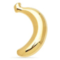 Polished Banana Stainless Steel Brooch — Gold