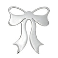 Polished Ribbon Bow Brooch original white background product photo