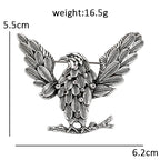 Vintage Eagle with Raised Feathered Wings Brooch
