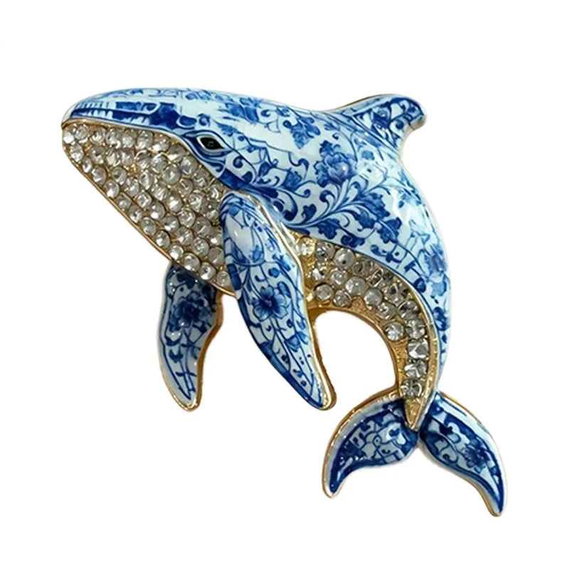Ornate Wildlife Motif Brooch original white background product photo