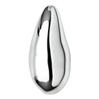 Polished Sculptural Teardrop Brooch on its original white background
