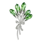 Faceted Faceted Flower Bouquet Brooch original white background product photo