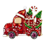 Christmas Gift Truck Brooch original white background product photo