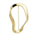 Asymmetric Sculptural Loop Frame Brooch original white background product photo