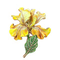 Graceful Iris Flower Stem Brooch original white background variant photo