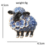 Floral Woodland Creature Motif Brooch