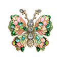Multicolor Mosaic Wing Butterfly Brooch original white background product photo