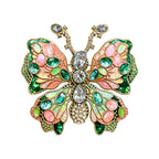 Multicolor Mosaic Wing Butterfly Brooch original white background product photo