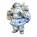 Santa Claus with Lantern and Gift Sack Brooch original white background product photo