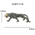 Prowling Leopard Sparkle Brooch