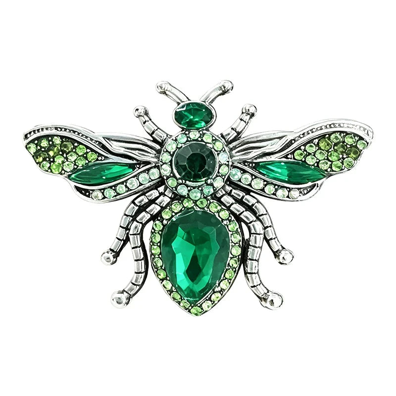 Vintage Faceted Bee Statement Brooch original white background product photo