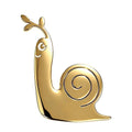 Playful Spiral Shell Snail Brooch original white background product photo