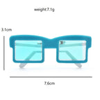 Colorful Acrylic Sunglasses Brooch — dimensions