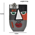 Acrylic Abstract Portrait Brooch — dimensions