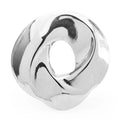 Sculptural Swirl Circle Brooch