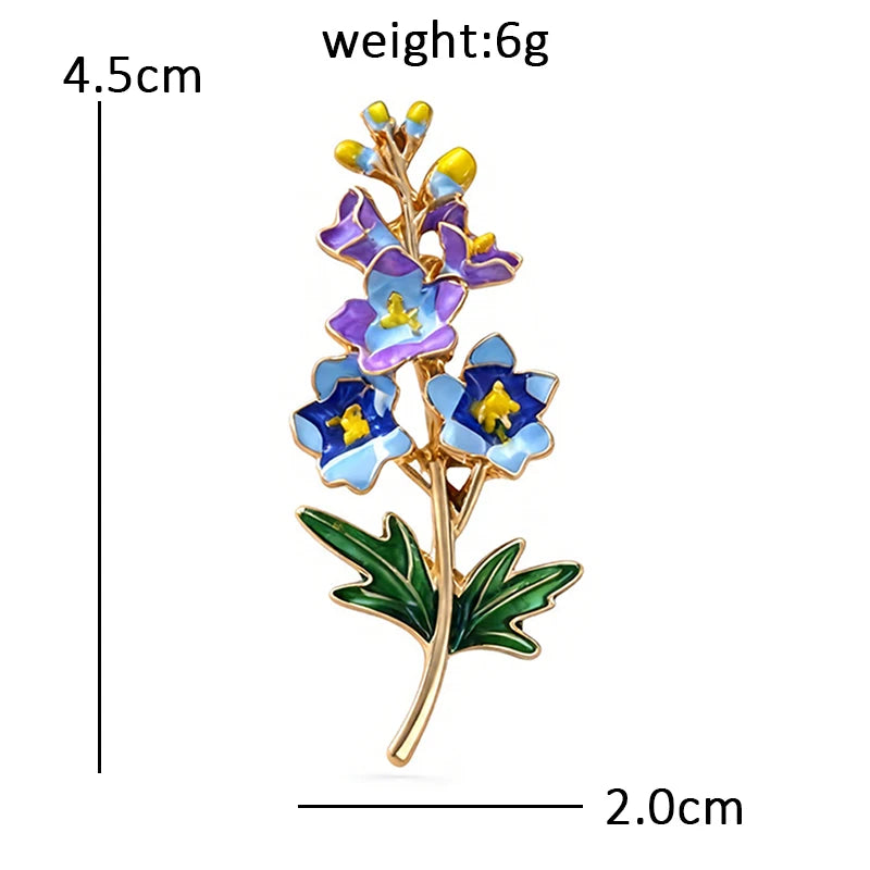 Birth Flower Garden Motif Brooch