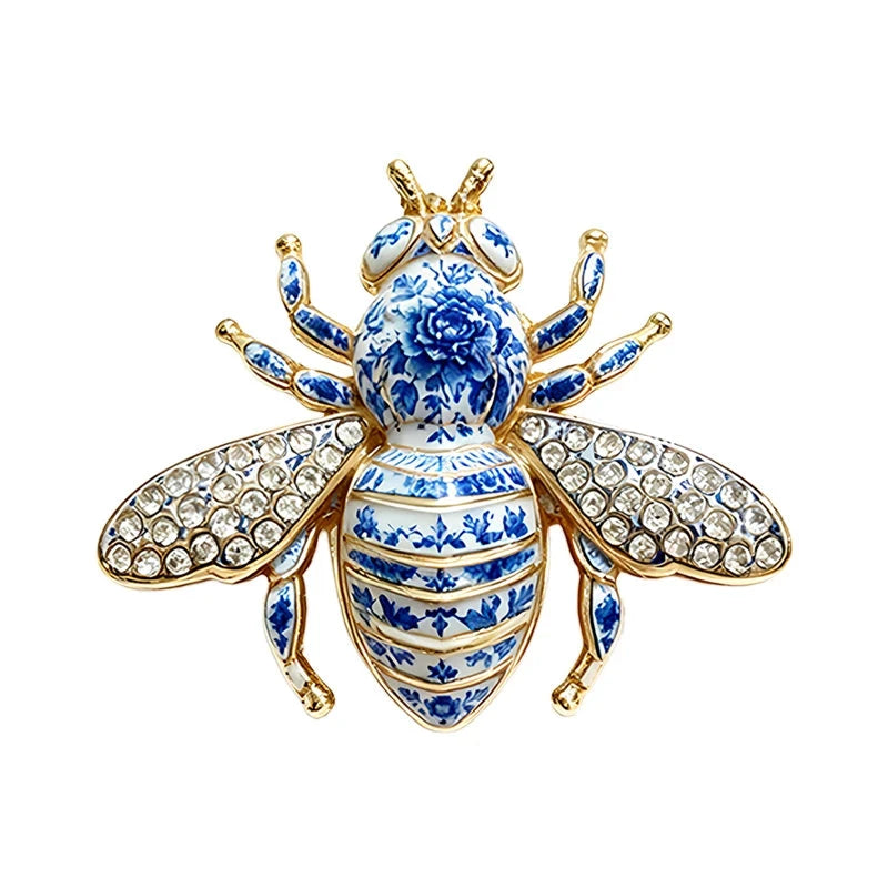 Patterned Garden Insect Motif Brooch original white background variant photo