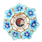 Forget Me Not Floral Emblem Brooch original white background product photo