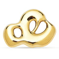 Sculptural Openwork Cloud Brooch — Gold
