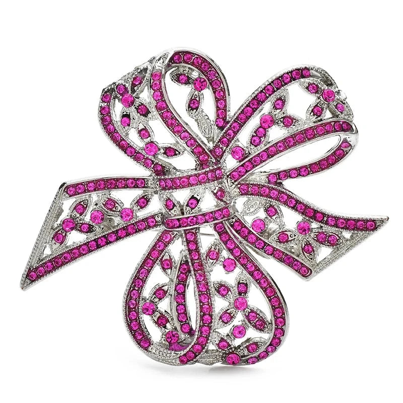 Large Rhinestone Ribbon Bow Brooch original variant product photo