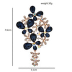 Jeweled Butterfly and Flower Spray Brooch dimensions and weight