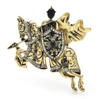 Armored Knight on Horseback Brooch — Knight on Horseback