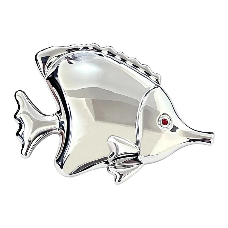 Polished Angelfish Stainless Steel Brooch original white background product photo