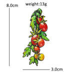 Cherry Tomato Vine Brooch