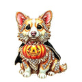Halloween Pumpkin Corgi Brooch original white background variant photo