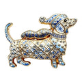 Christmas Dachshund in Festive Sweater Brooch original white background variant photo